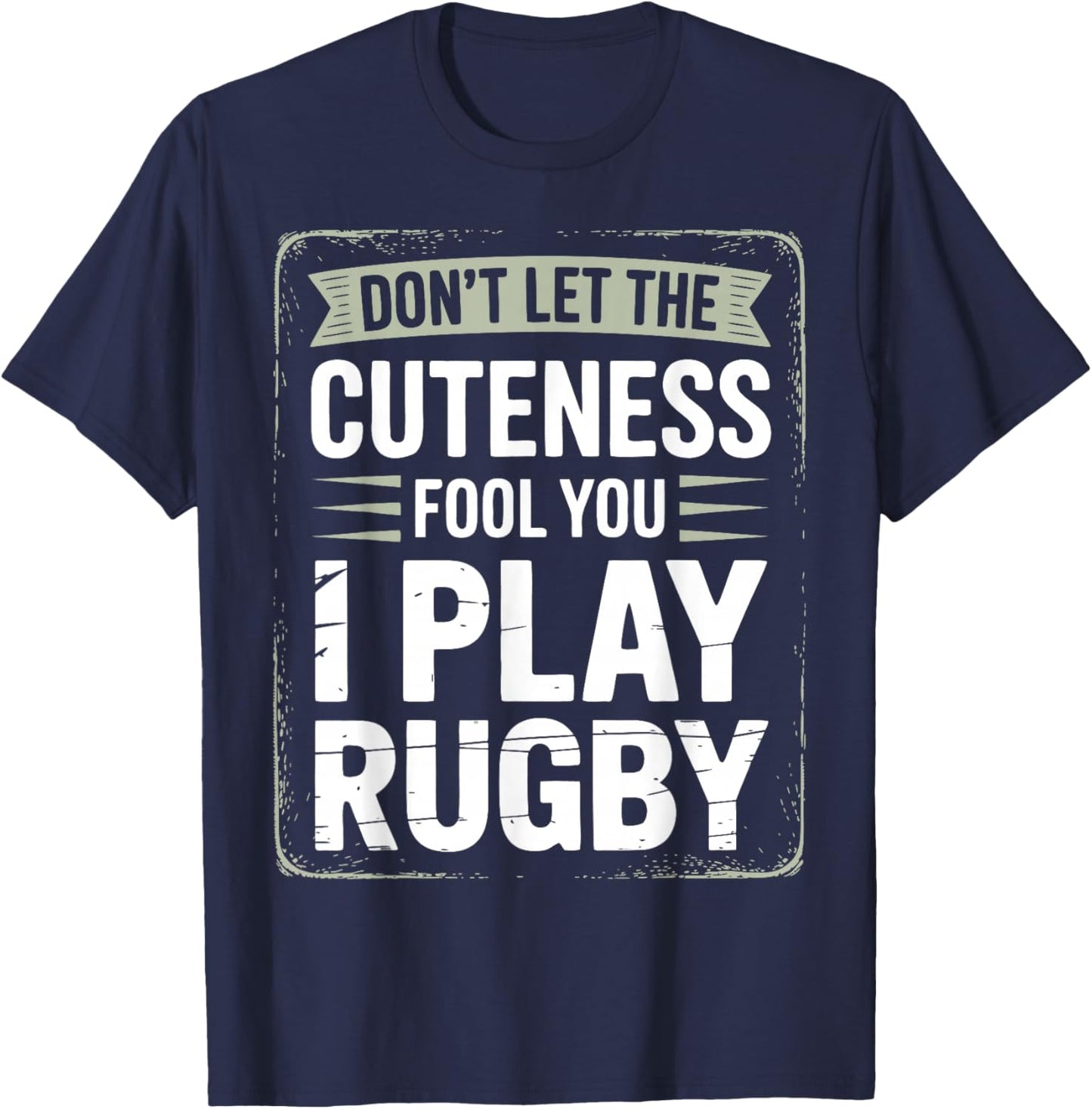 Rugby Player Kids Woman Rugby Girl Plays Rugby T-Shirt - T-Shirt | Navy
