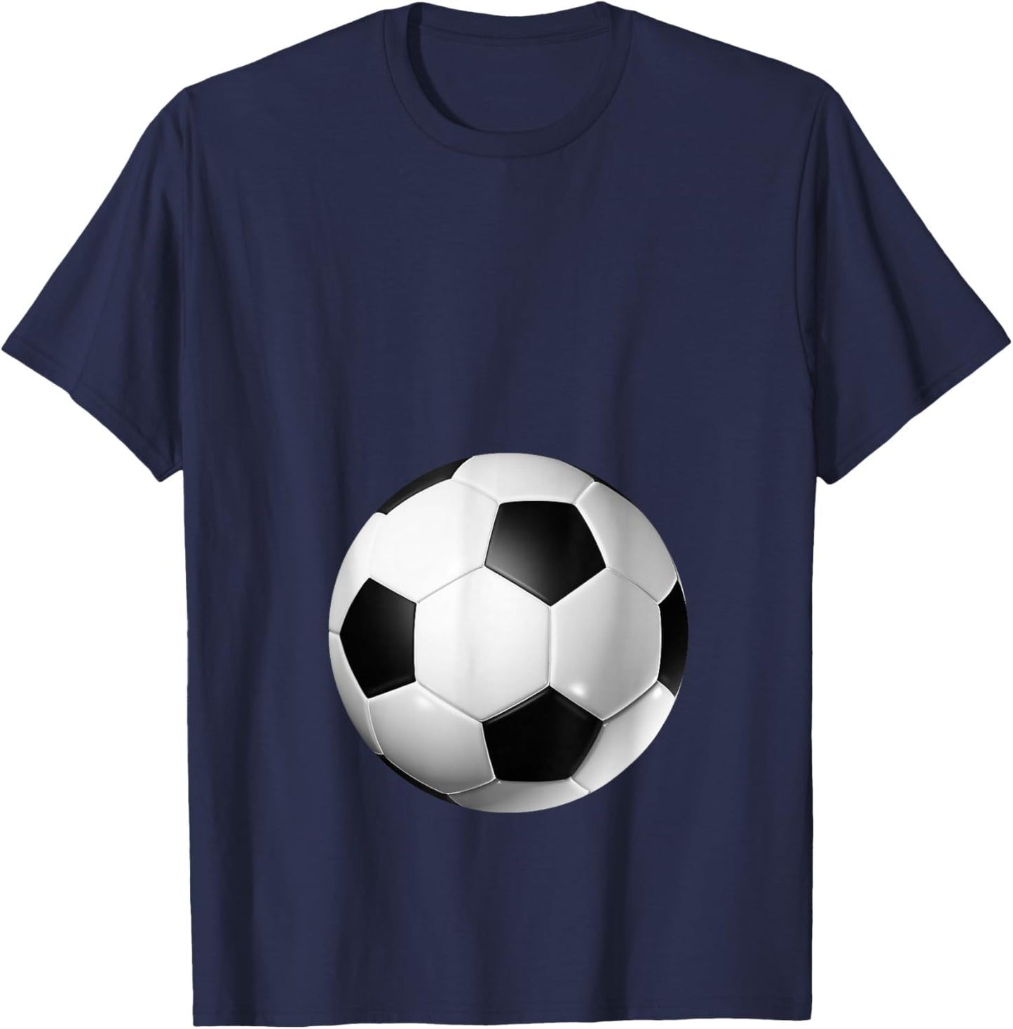 Football Baby Bump Pregnancy T-Shirt - T-Shirt | Navy