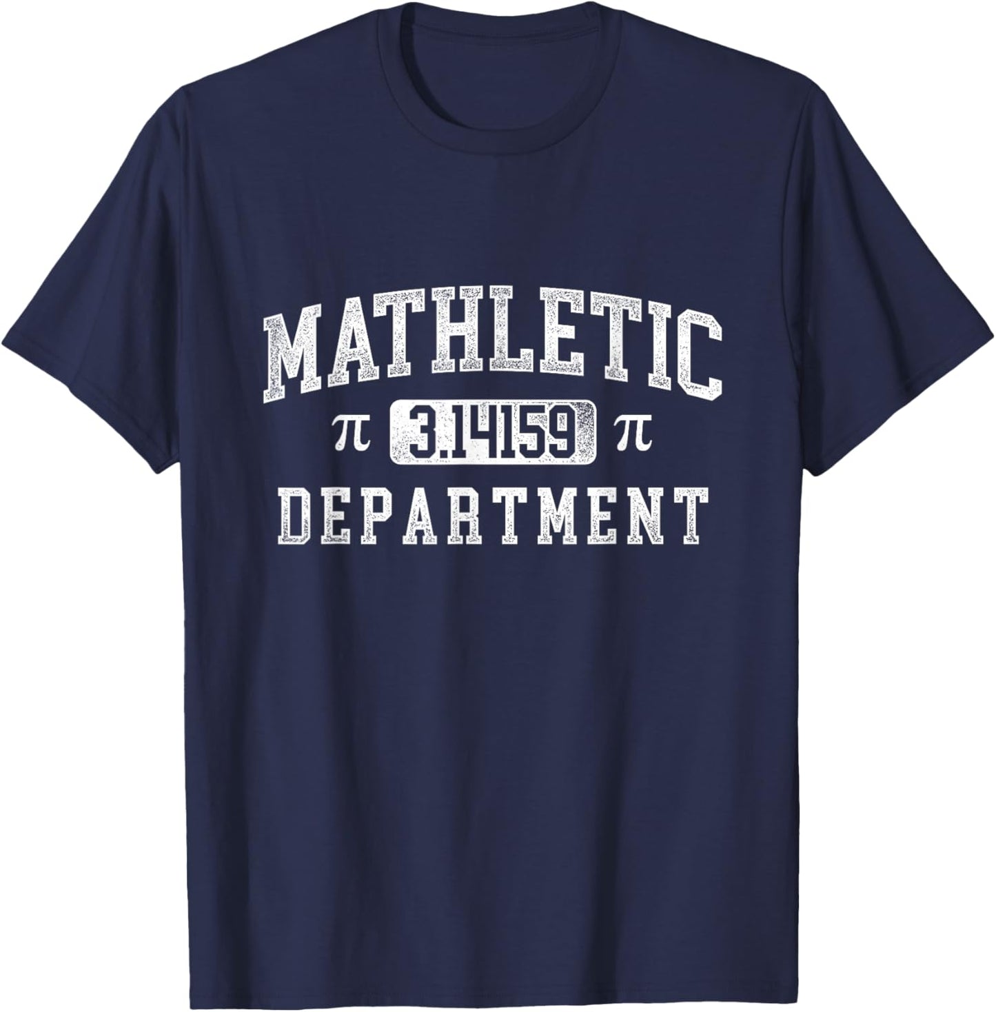 Mathletic Department 3.14159 - Pi Day Math Lover Teacher T-Shirt - T-Shirt | Navy