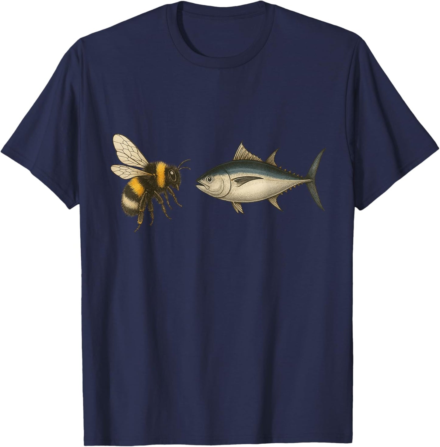 Bumble Bee Tuna Funny Animal Wordplay Humor T-Shirt - T-Shirt | Navy