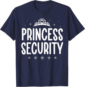 Princess Security Halloween Costume Dad Men Family Matching T-Shirt - T-Shirt | Navy