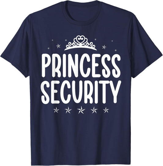 Princess Security Halloween Costume Dad Men Family Matching T-Shirt - T-Shirt | Navy