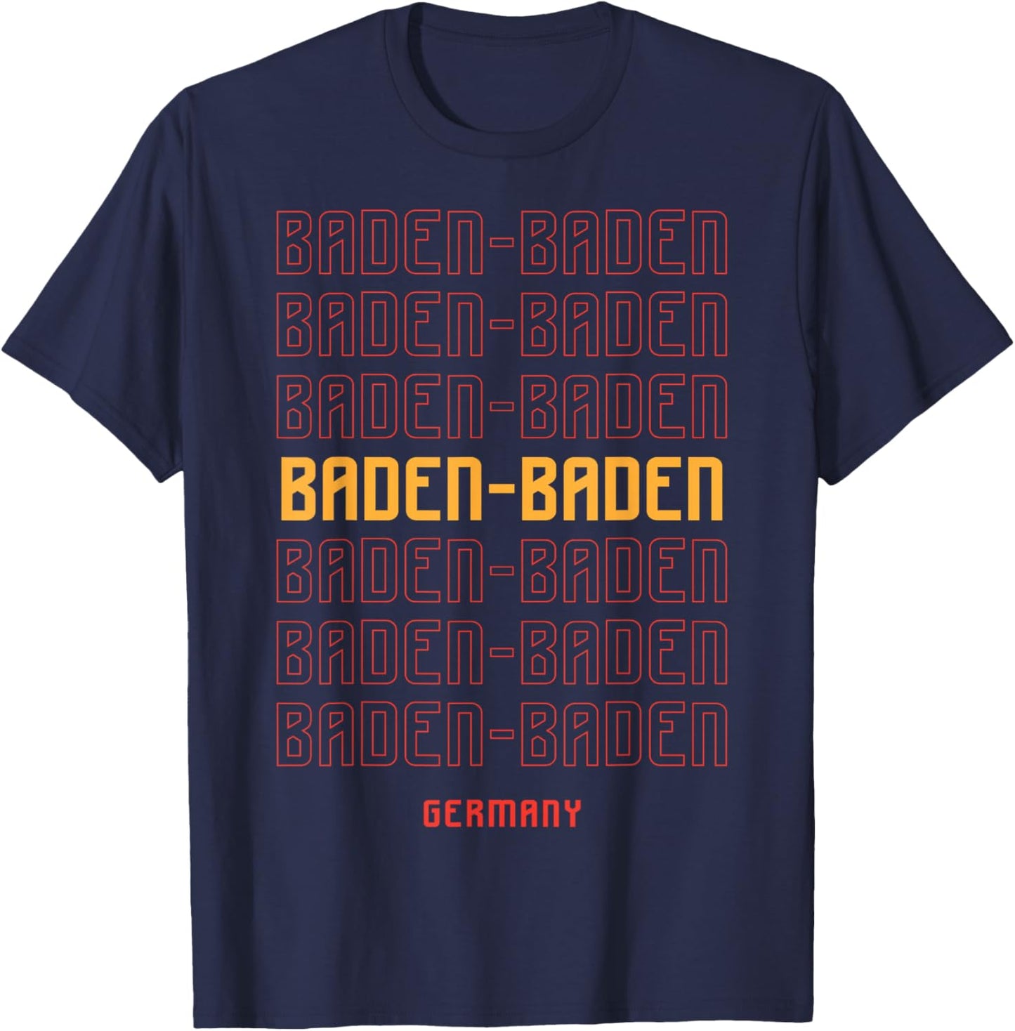 Baden Baden Germany T-Shirt - T-Shirt | Navy