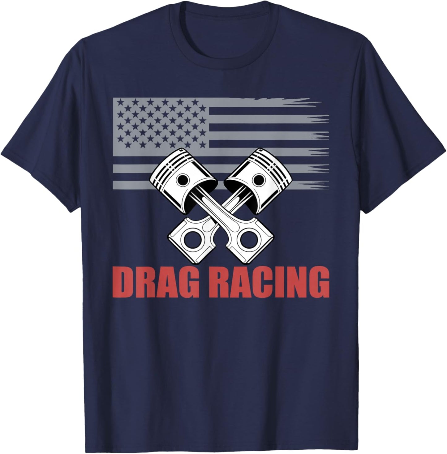 Funny Drag Racing Art Women Drag Race Dragster Lover T-Shirt - T-Shirt | Navy