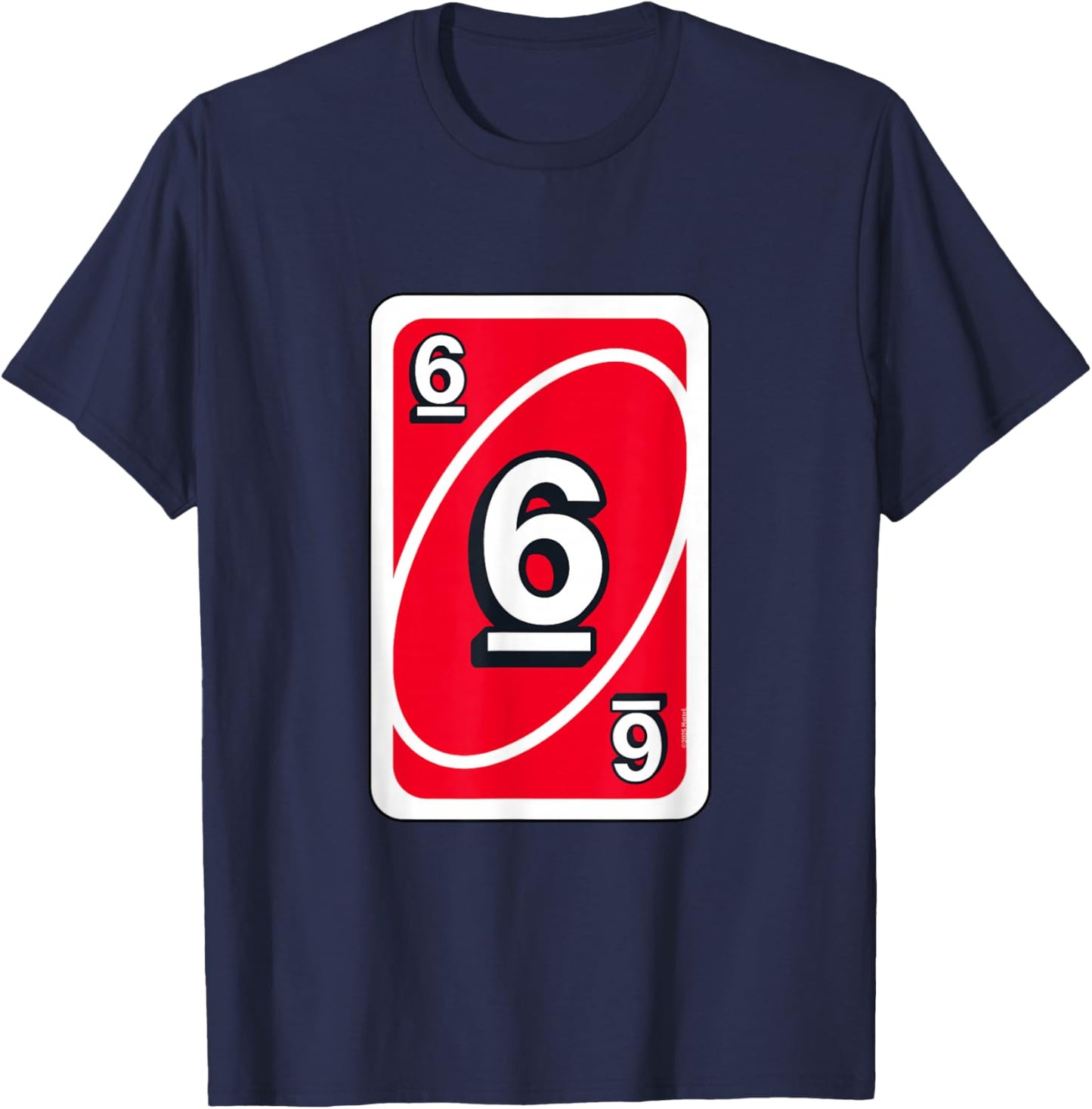 UNO Halloween Red 6 Inch Card T-Shirt - T-Shirt | Navy