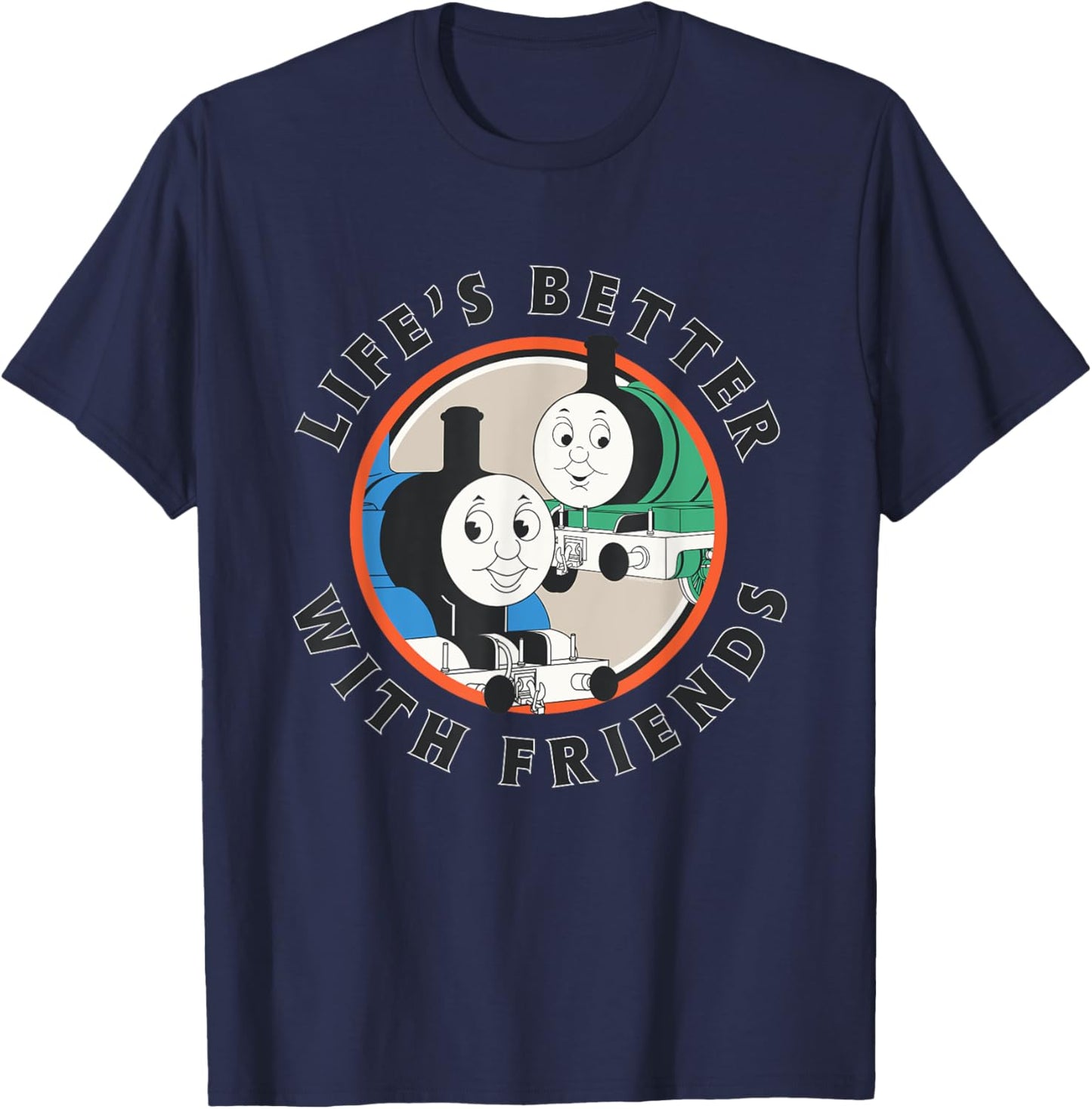 Thomas & Friends - Life's Better with Friends T-Shirt - T-Shirt | Navy