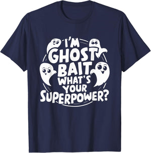 Ghost Bait Halloween Parapsychology Paranormal Ghost T-Shirt - T-Shirt | Navy