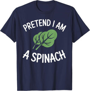 Pretend I'm a Spinach Leaf Costume T-Shirt - T-Shirt | Navy