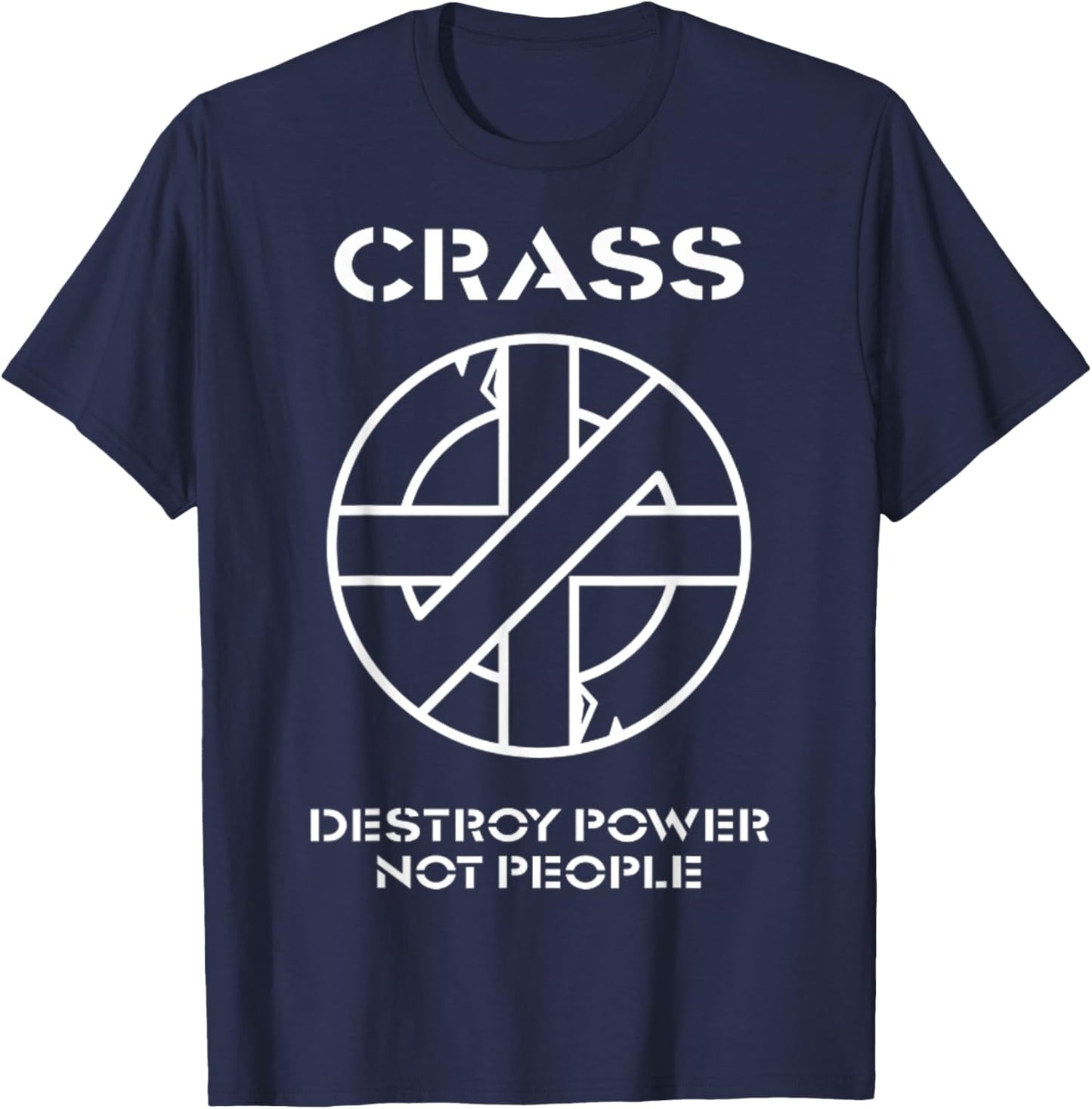 Vintage Destroy Power Not People Gifts Women T-Shirt - T-Shirt | Navy