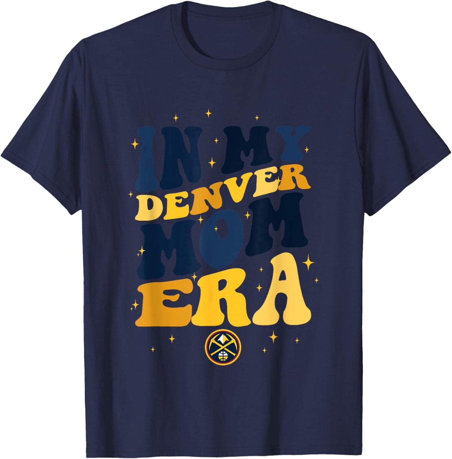 NBA Denver Nuggets In My Denver Mom Era Logo T-Shirt - T-Shirt | Navy