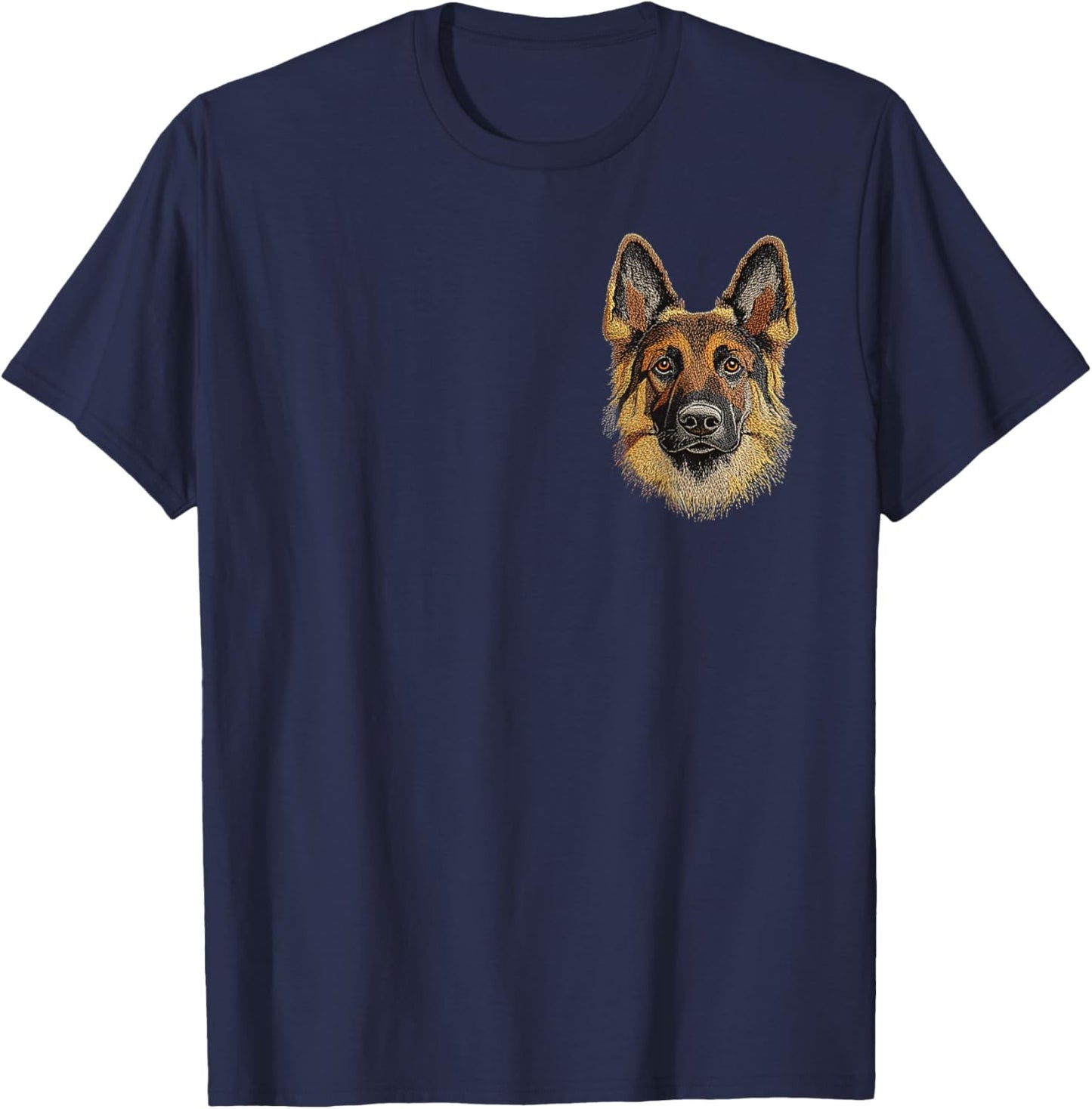 German shepherd Puppy Dog Cute German shepherd Mother's Day T-Shirt - T-Shirt | Navy