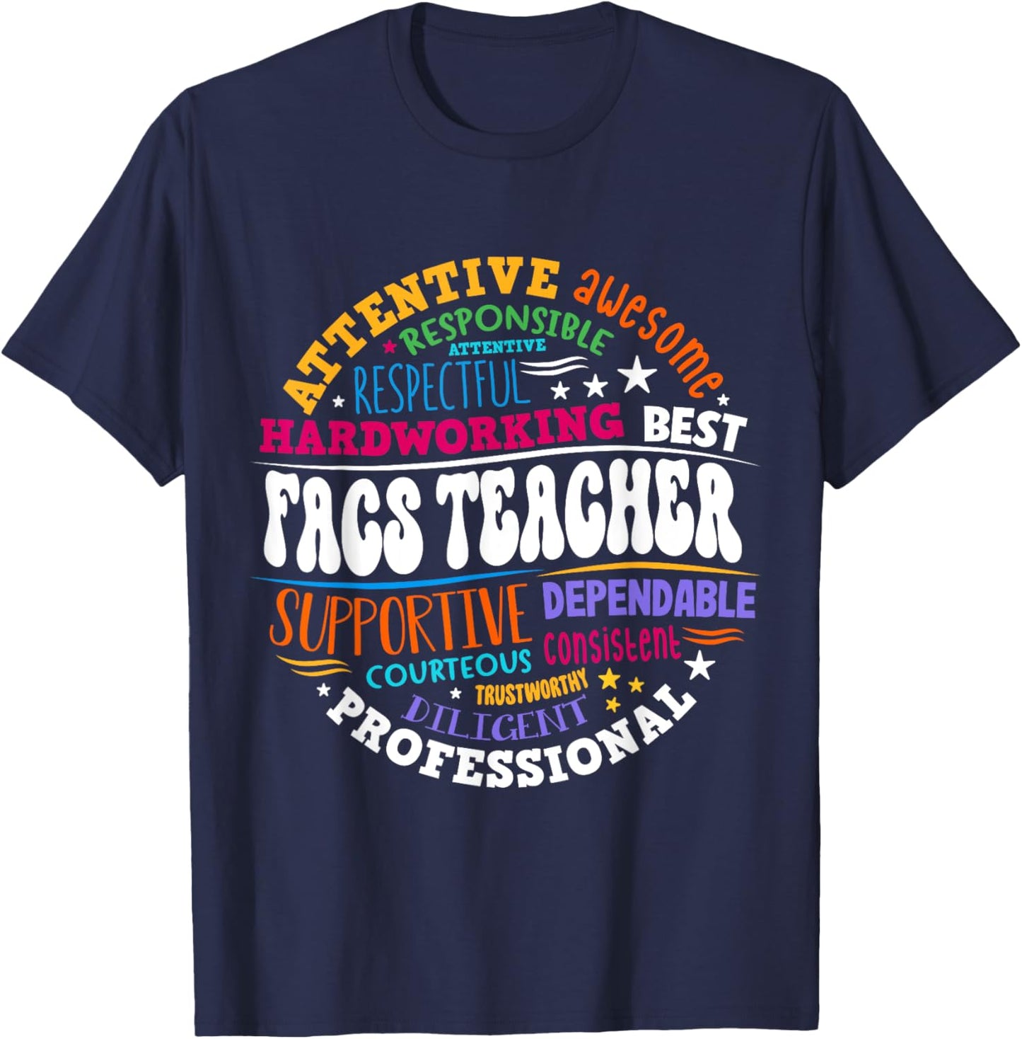 FACS Teacher Back To School Family and Consumer Sciences T-Shirt - T-Shirt | Navy