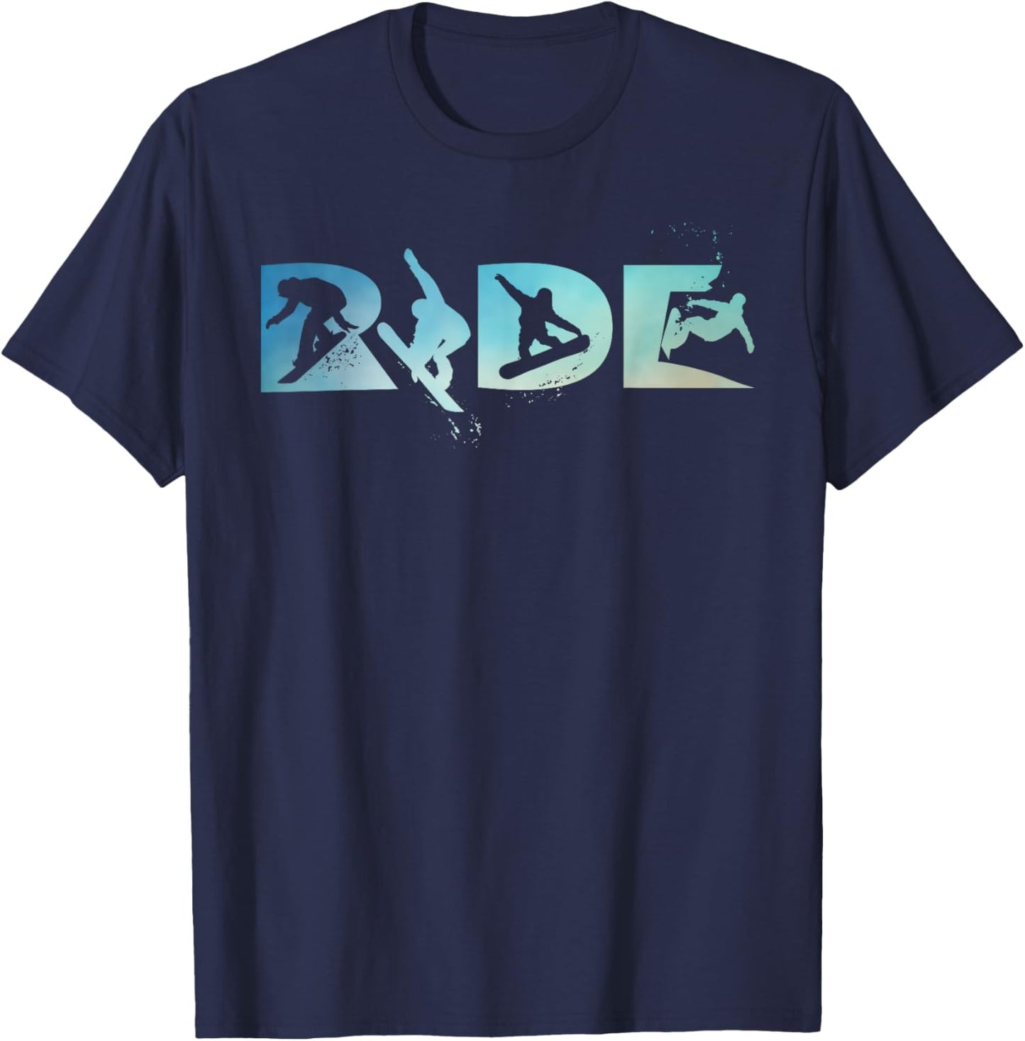 RIDE Snowboarding Funny Snowboard Snowboarder Gift Men Boys T-Shirt - T-Shirt | Navy