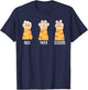 Rock Paper Scissors Cat Paws Funny Hand Game Kitten Cat Paw Men Women Kids T-Shirt - T-Shirt | Navy