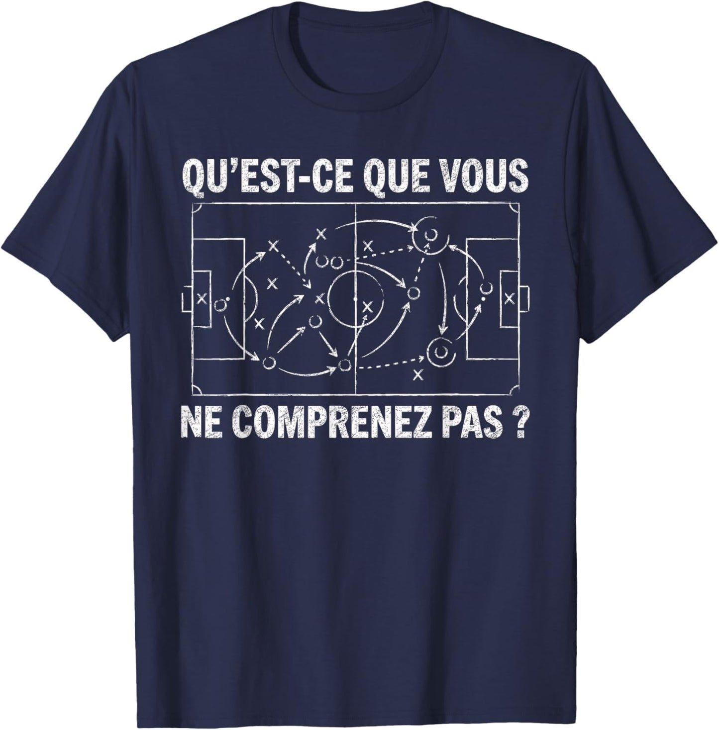 Supporter Humour Match Football Coach Football Coach T-Shirt - T-Shirt | Navy