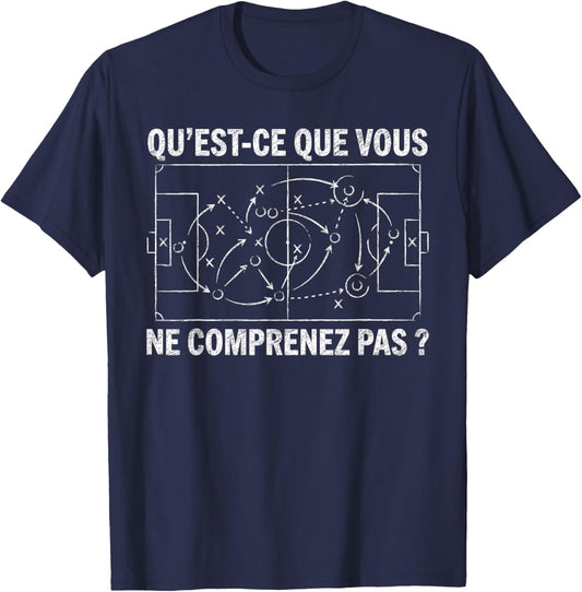 Supporter Humour Match Football Coach Football Coach T-Shirt - T-Shirt | Navy