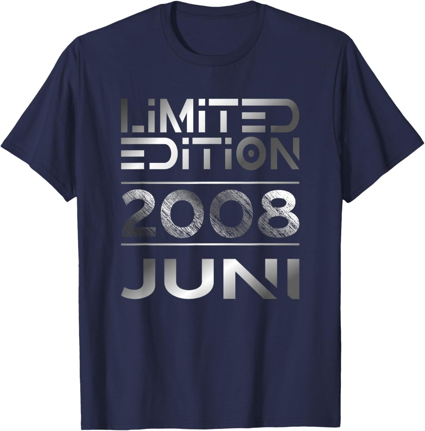 Limited Edition Juni 2008 Junge Mädchen 18. Geburtstag T-Shirt - T-Shirt | Navy