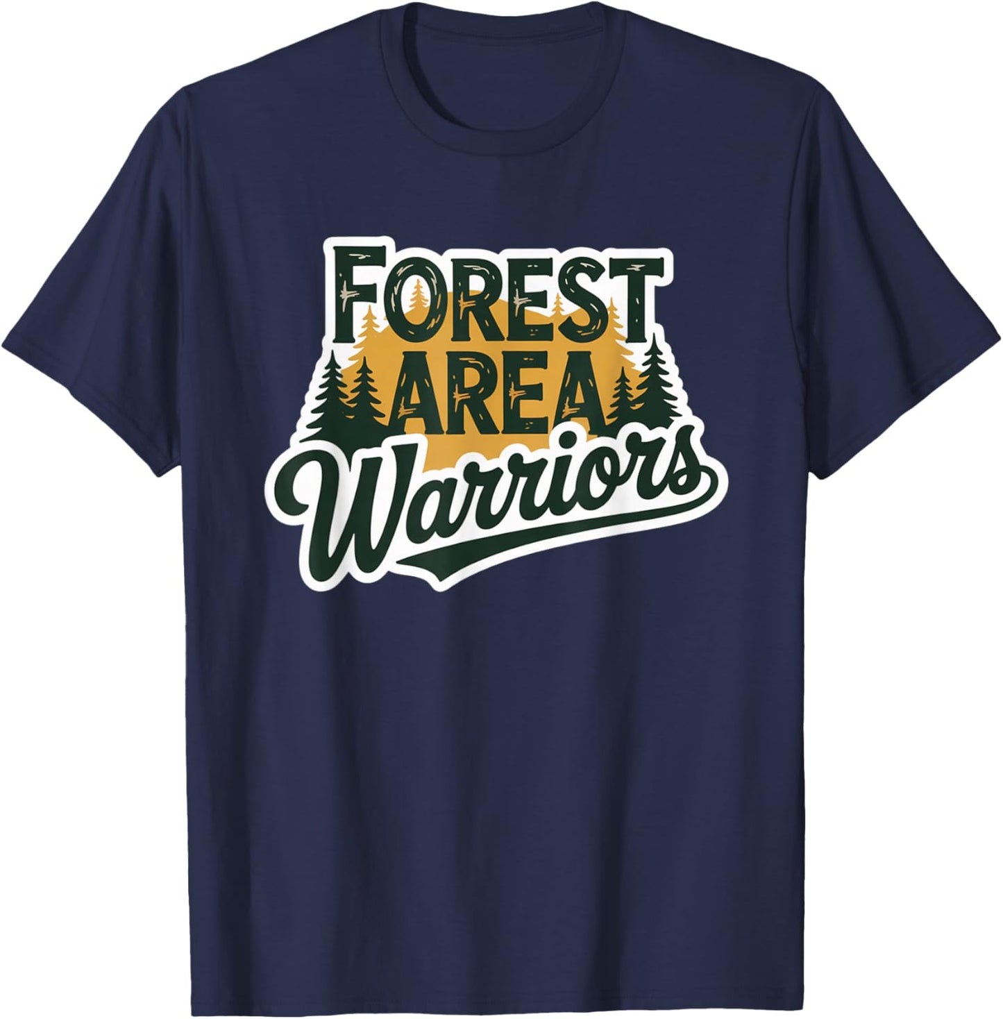Fife Life Forest Area Design 1 T-Shirt - T-Shirt | Navy
