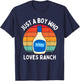 Just A Boy Who Loves Ranch Dressing Adult Kids Toddler Baby T-Shirt - T-Shirt | Navy