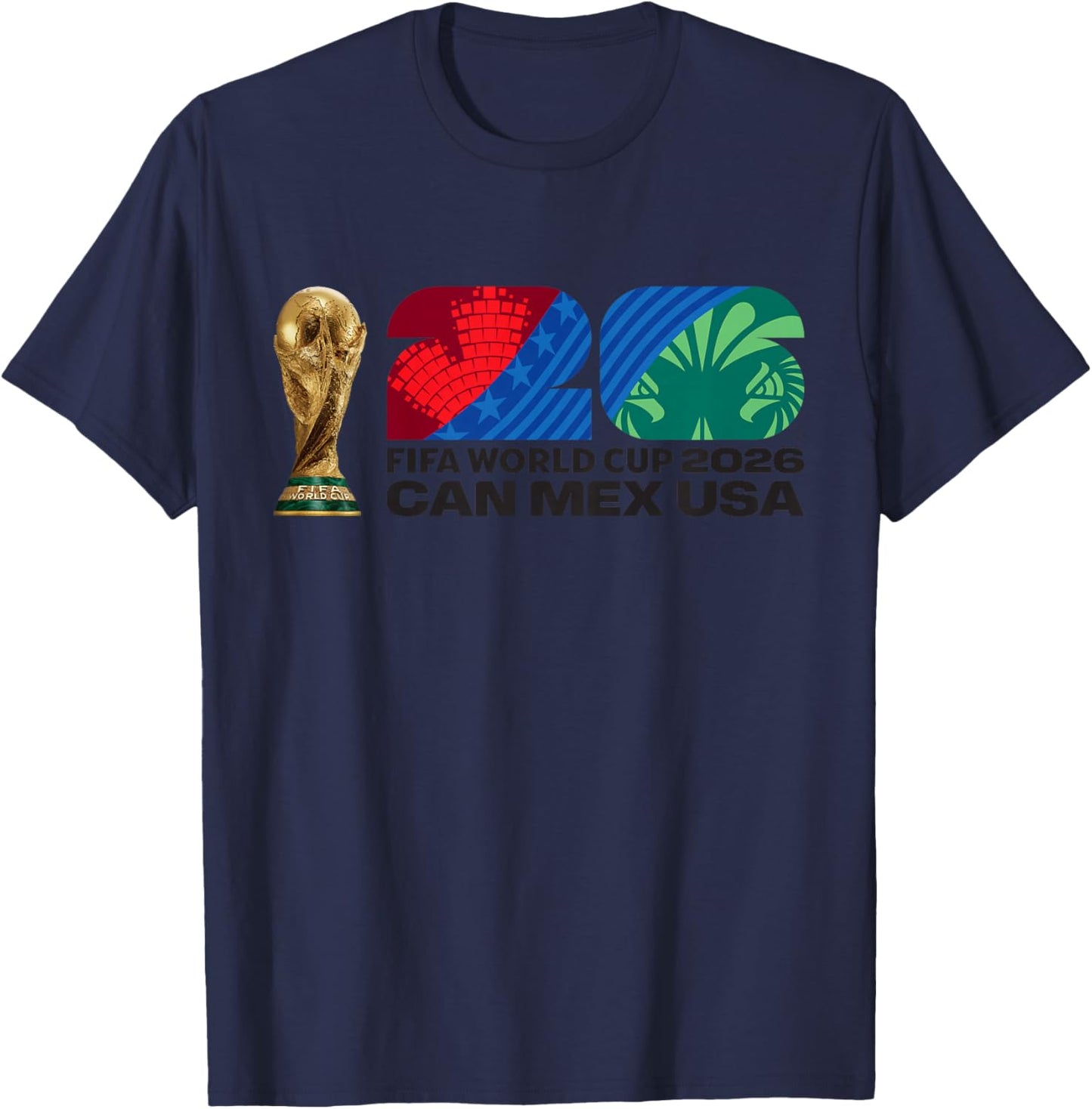 Kids FIFA World CUP26 FIFA Host Country Trophy Color T-Shirt - T-Shirt | Navy