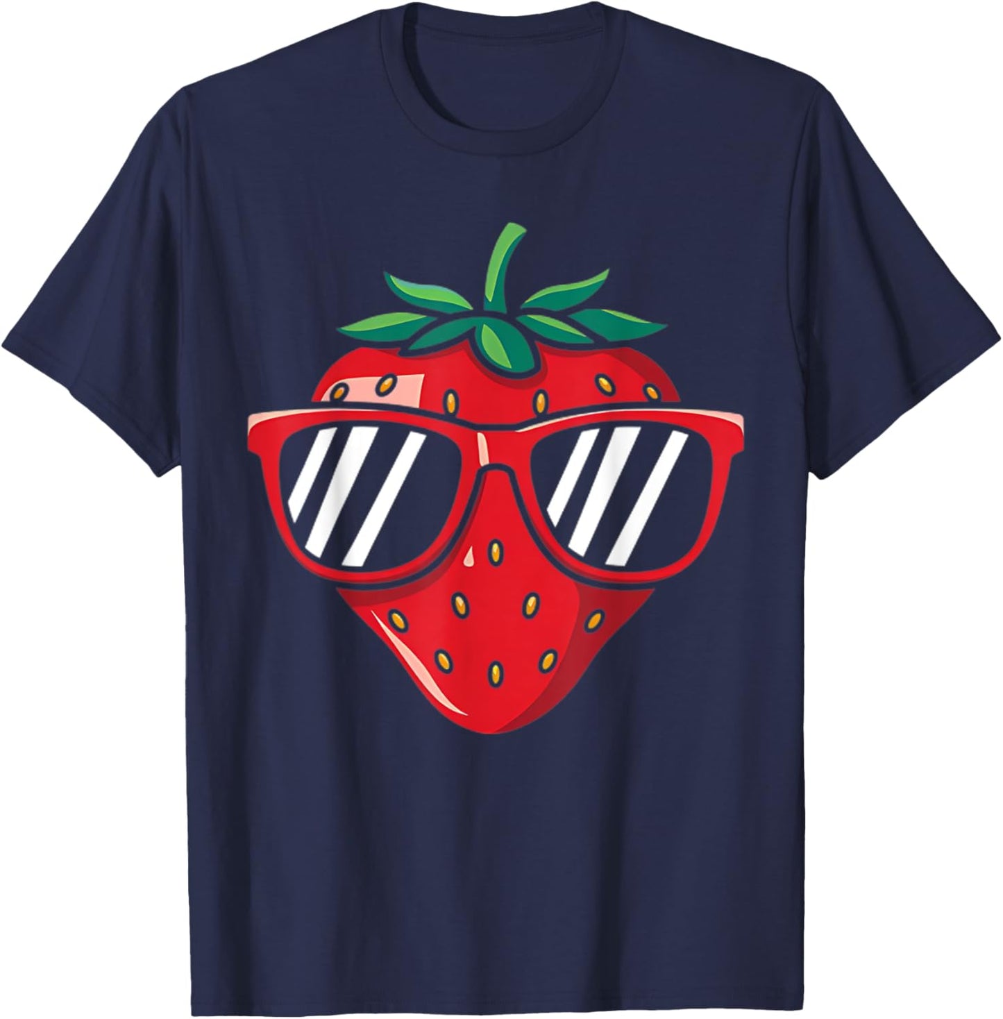 Pretty Strawberry Costume For Fruits Strawberry Lovers T-Shirt - T-Shirt | Navy