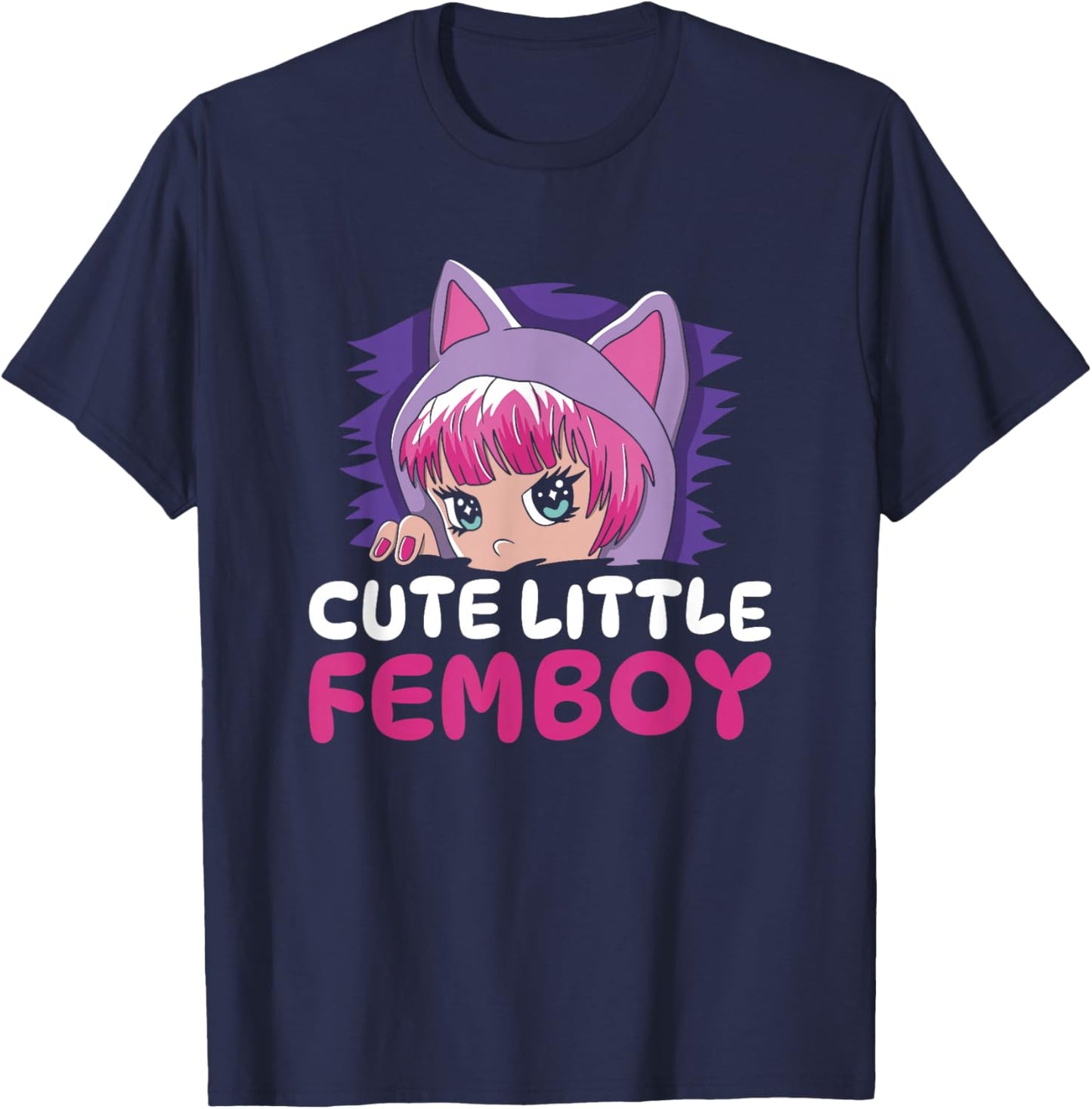 Anime Kawaii Japan - Cosplay Japanese Manga Femboy Anime T-Shirt - T-Shirt | Navy