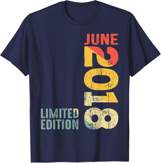 Mois Juin 2018 Année 2018 Rétro 2018 Vintage 2018 Depuis 2018 T-Shirt - T-Shirt | Navy