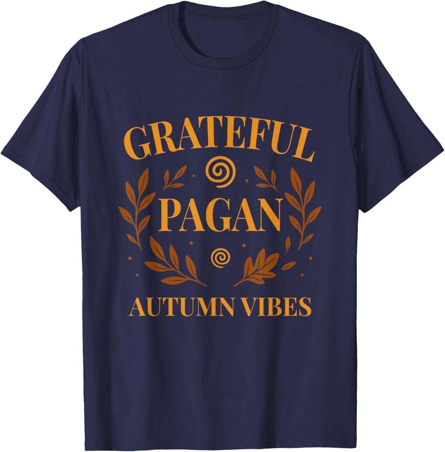Mabon Pagan Design Autumn Equinox Witch Fall Vibes T-Shirt - T-Shirt | Navy