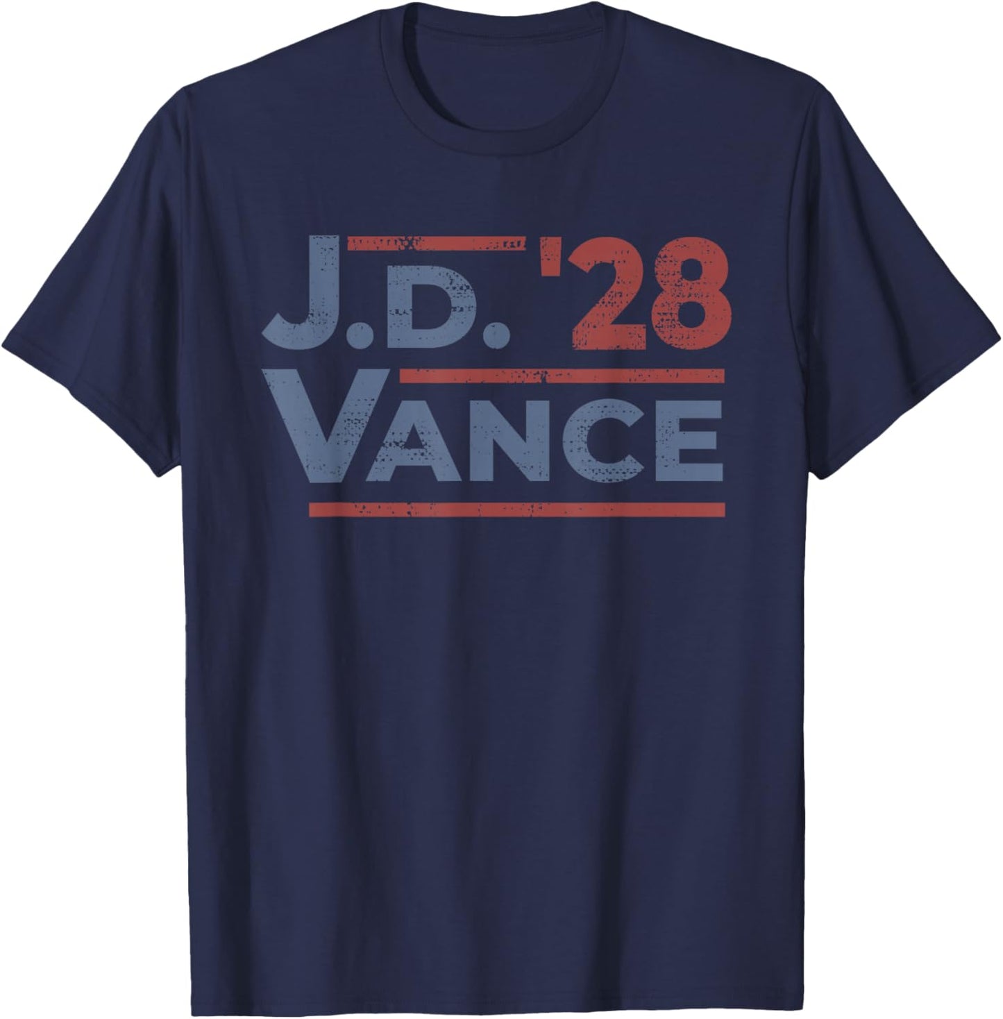 Vance 2028 JD Vance 2028 President Election Campaign Retro T-Shirt - T-Shirt | Navy