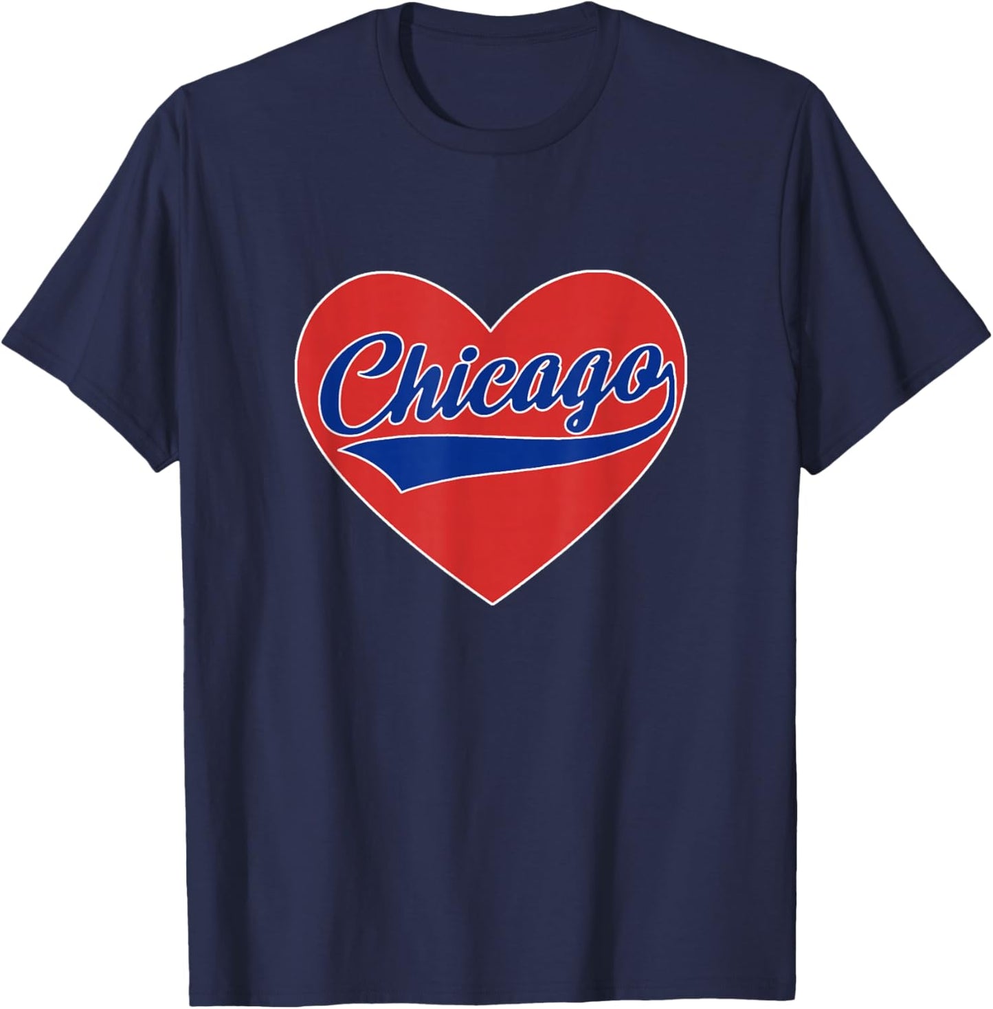CHICAGO - Throwback Design - Classic T-Shirt - T-Shirt | Navy