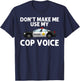 Funny Police Officer Art Women Police Officer Cop T-Shirt - T-Shirt | Navy