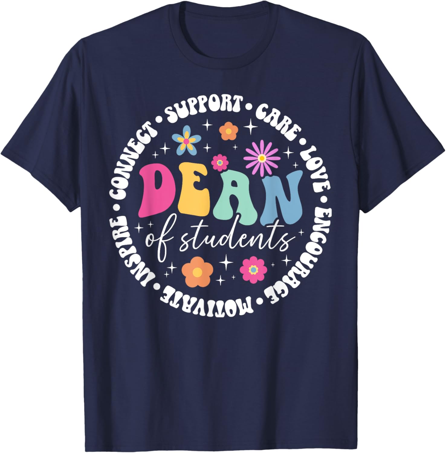 Dean Of Students Appreciation Circle Dean Of Students T-Shirt - T-Shirt | Navy