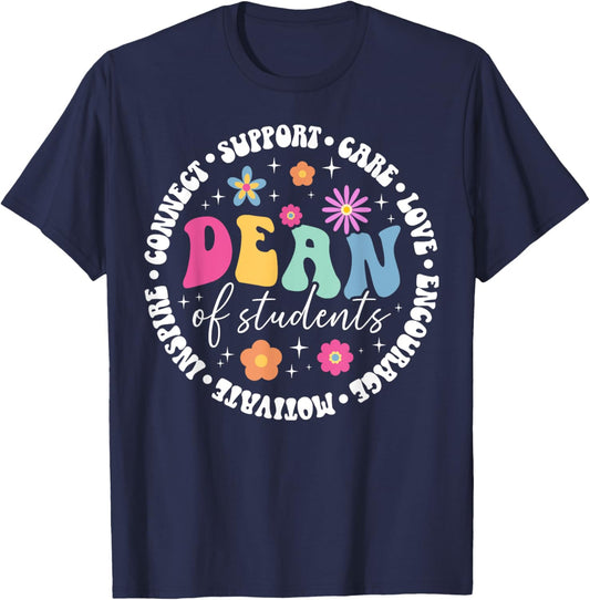 Dean Of Students Appreciation Circle Dean Of Students T-Shirt - T-Shirt | Navy