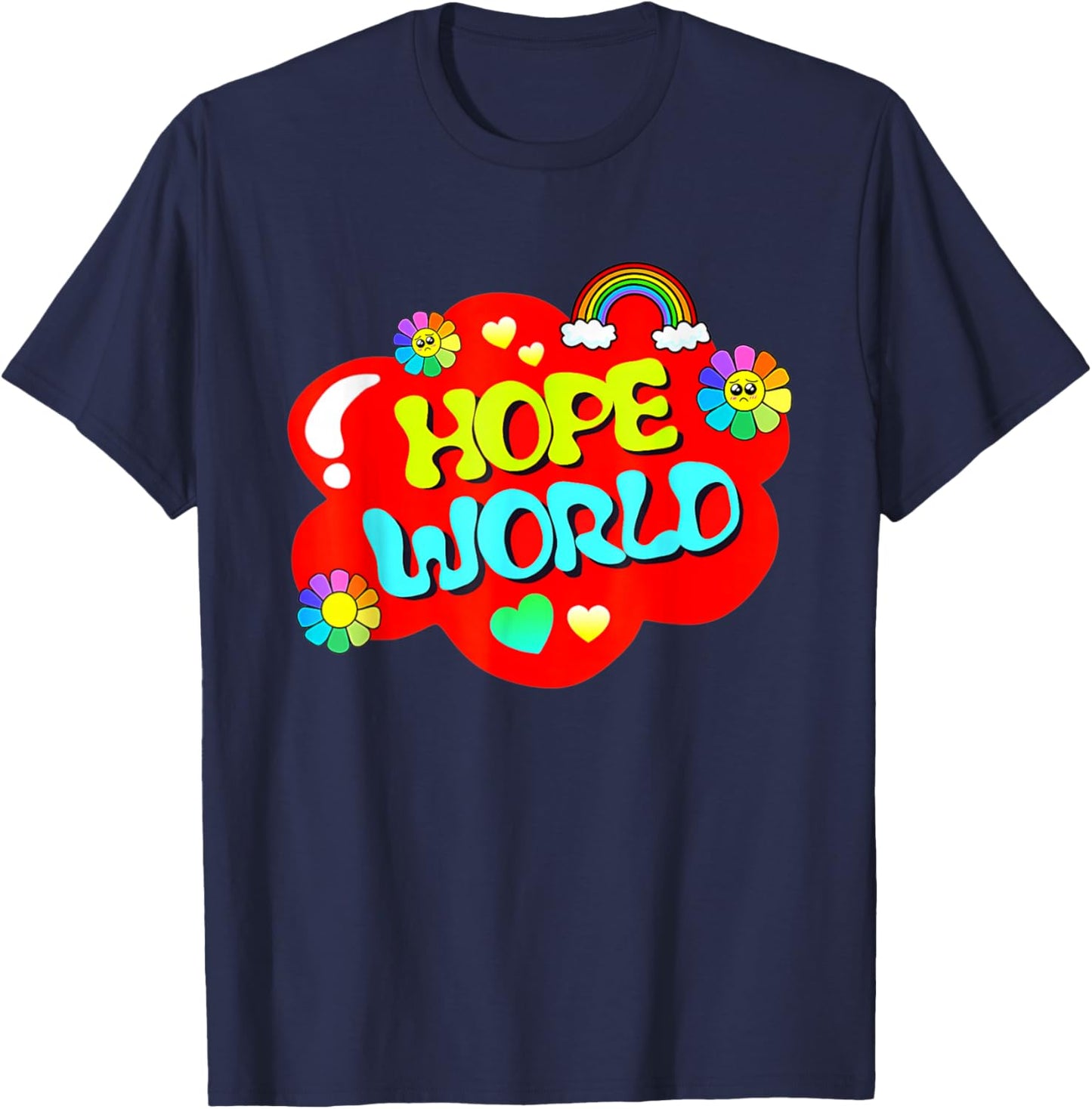 Colorful Hope World T-Shirt - T-Shirt | Navy
