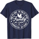 Family Will Always be Connected by Heart, Family Reunion T-Shirt - T-Shirt | Navy
