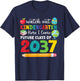 Watch Out Kindergarten Here I Come Funny Quote Class Of 2037 T-Shirt - T-Shirt | Navy