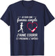 Femme Simple j’Aime Courir et l’apéro Humour Course à Pied T-Shirt - T-Shirt | Navy