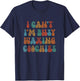 Vintage I Can't I'm Busy Waxing Coochies Esthetician Waxer T-Shirt - T-Shirt | Navy