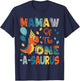 Mamaw Of The One-A-Saurus 2Nd Birthday Dinosaur Party T-Shirt - T-Shirt | Navy