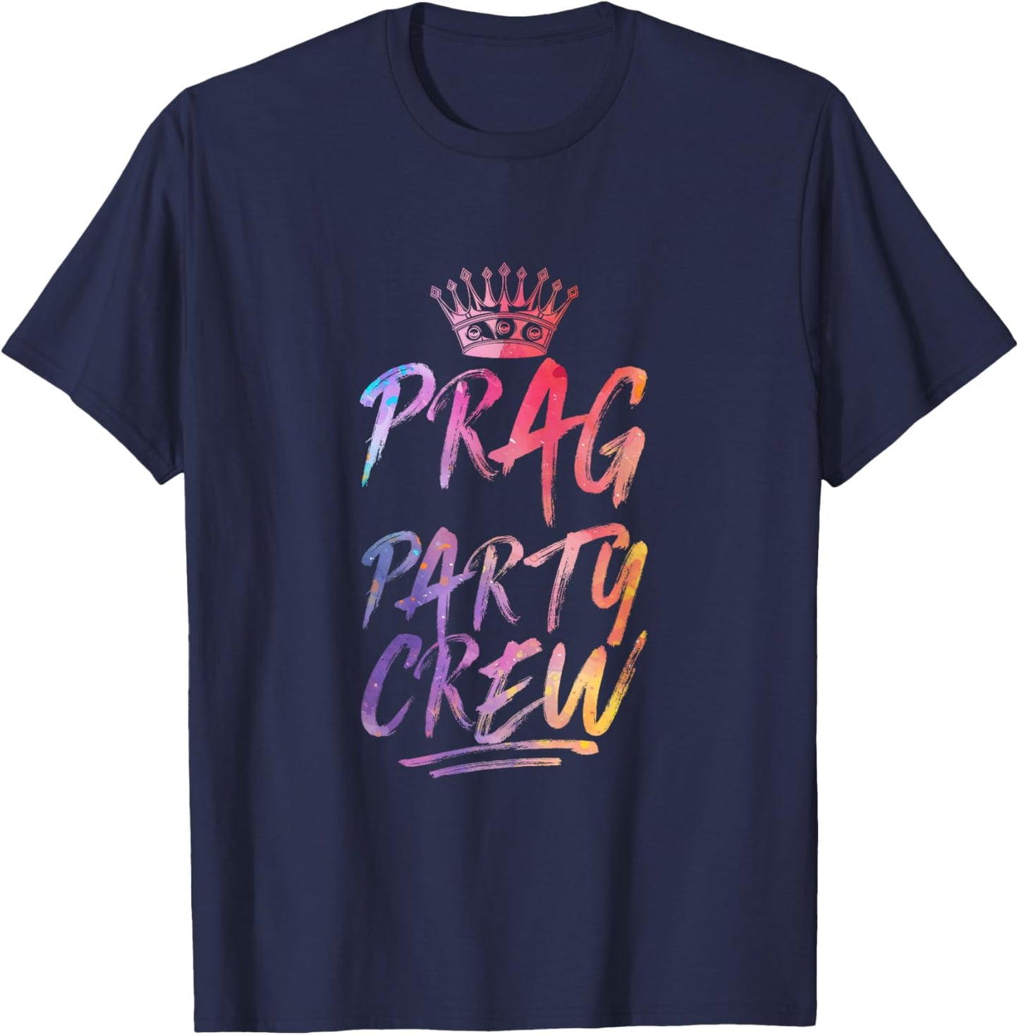 Prag Party Crew | Urlaubsteam T-Shirt - T-Shirt | Navy