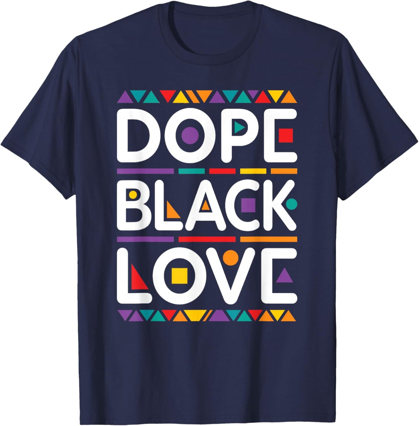 Matching Couple Dope Black Love Melanin Cute Melanated T-Shirt - T-Shirt | Navy