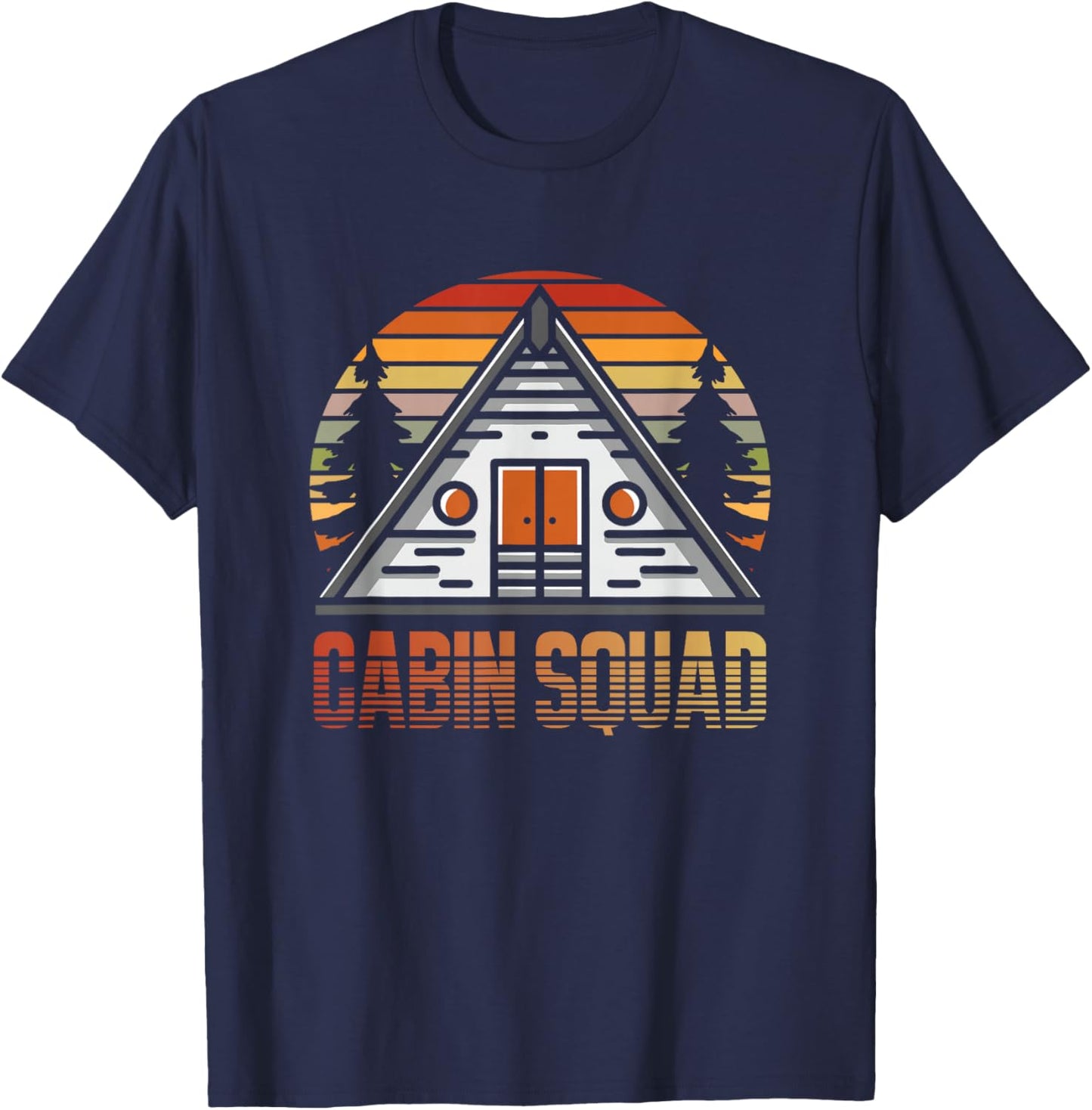 Cabin Lover | Getaway | Cabin Trip | Cabin Squad T-Shirt - T-Shirt | Navy