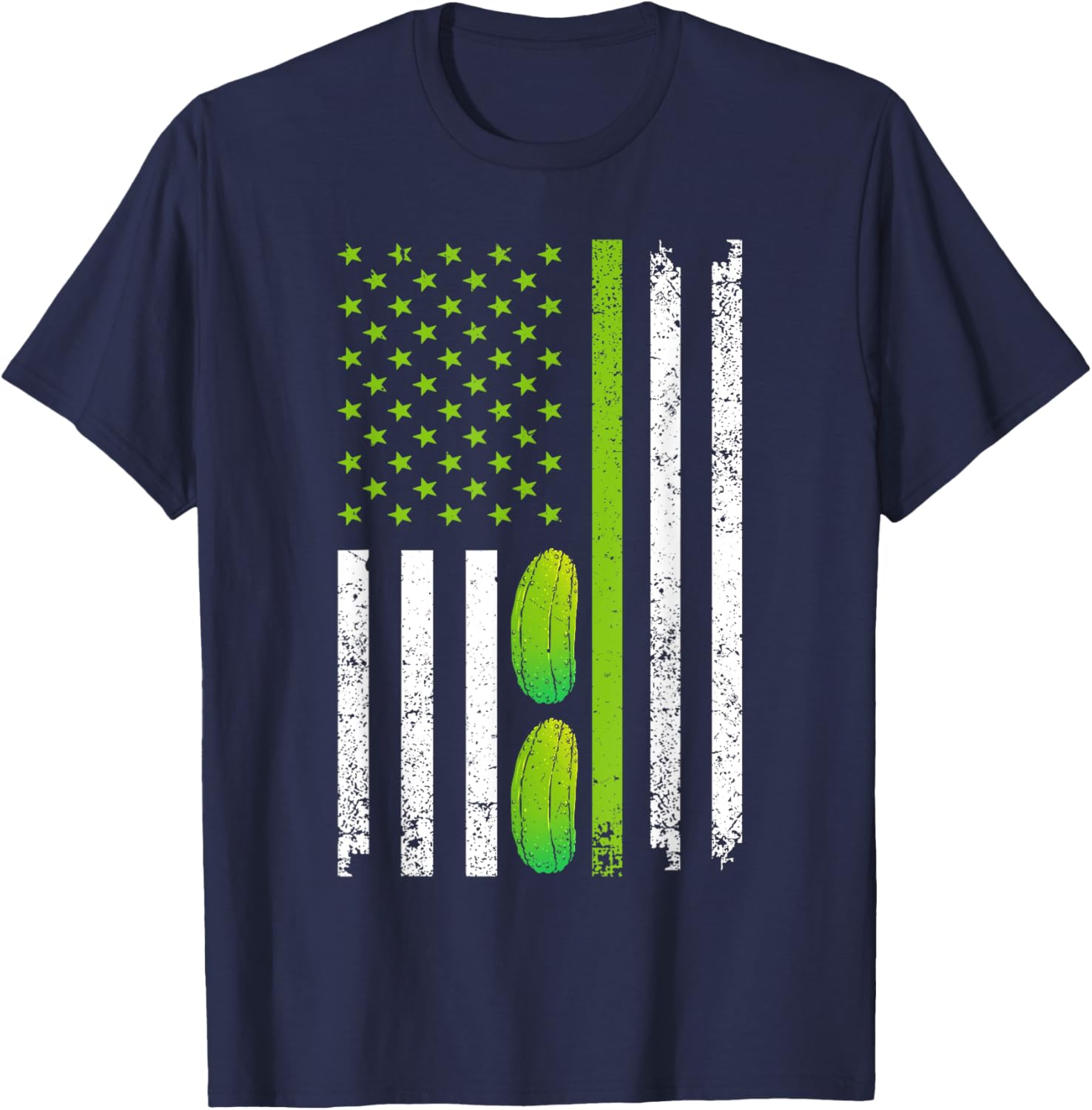 Pickle Design Women Kids Gag Pickle Novelty Costume T-Shirt - T-Shirt | Navy
