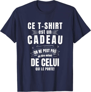 Men's Is A Gift Not The One Who Wears It Humour T-Shirt - T-Shirt | Navy