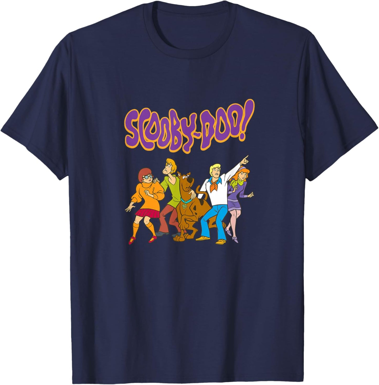 Mystery Inc. Cartoon Gang Grafik T-Shirt - T-Shirt | Navy