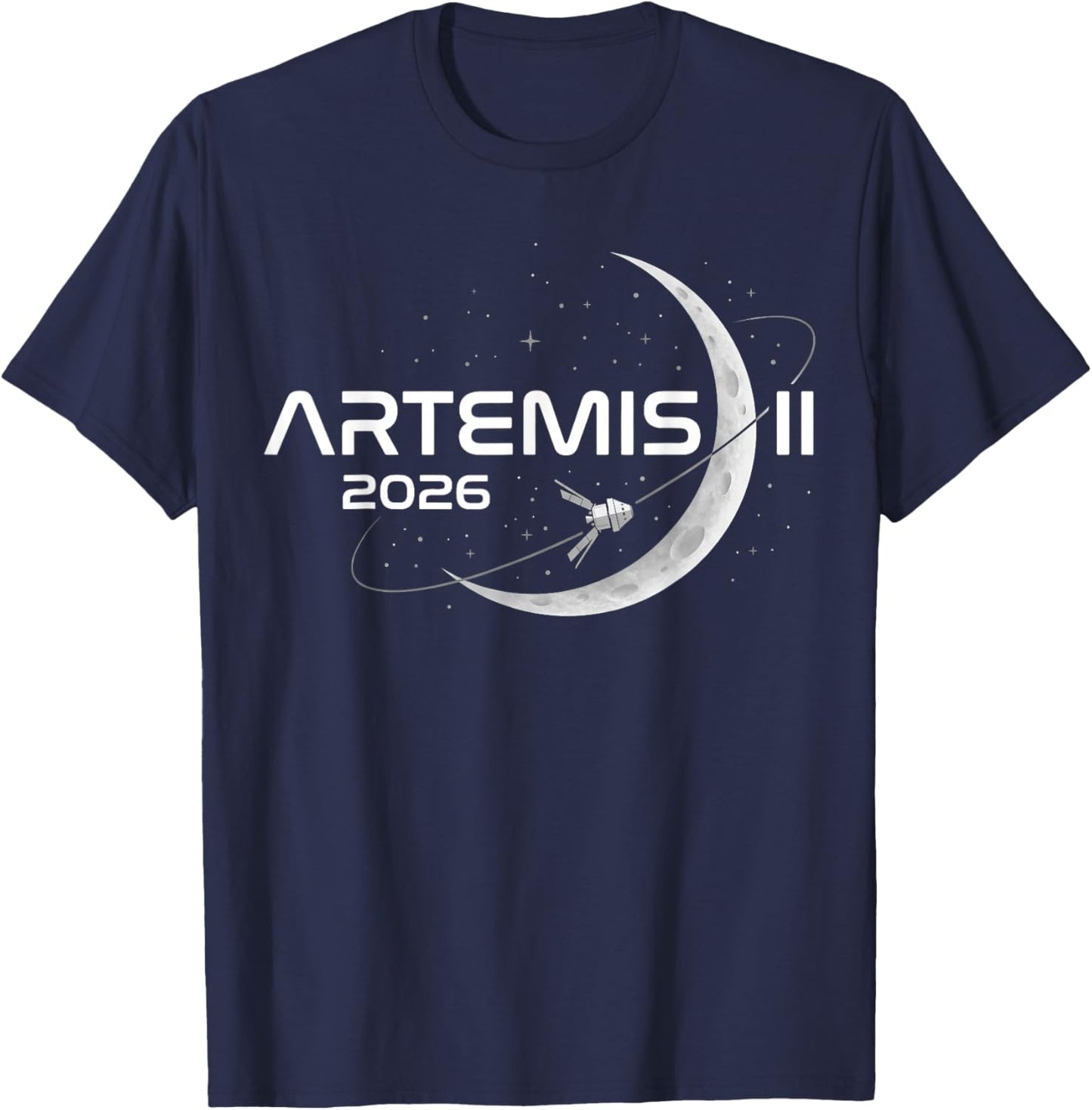 Artemis II to The Moon Rocket Launch Space Exploration T-Shirt - T-Shirt | Navy