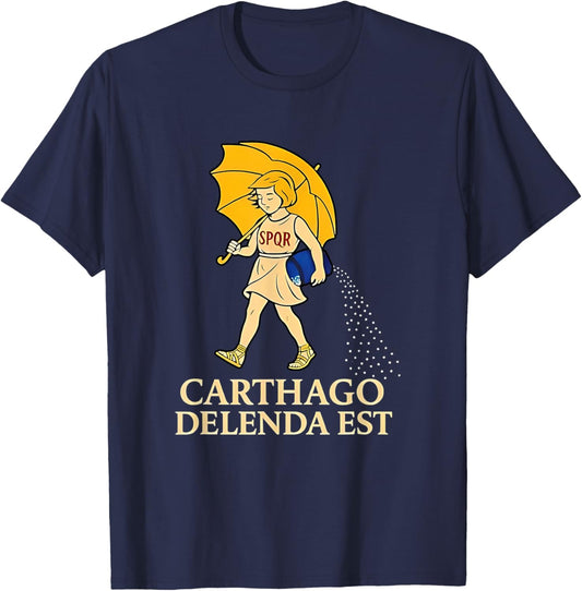 Carthago Delenda EST SPQR T-Shirt - T-Shirt | Navy
