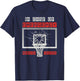 In Case of Emergency Break Glass Basketball Backboard Dunk T-Shirt - T-Shirt | Navy