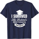 I Survived My Husband's Doctorate Program T-Shirt - T-Shirt | Navy