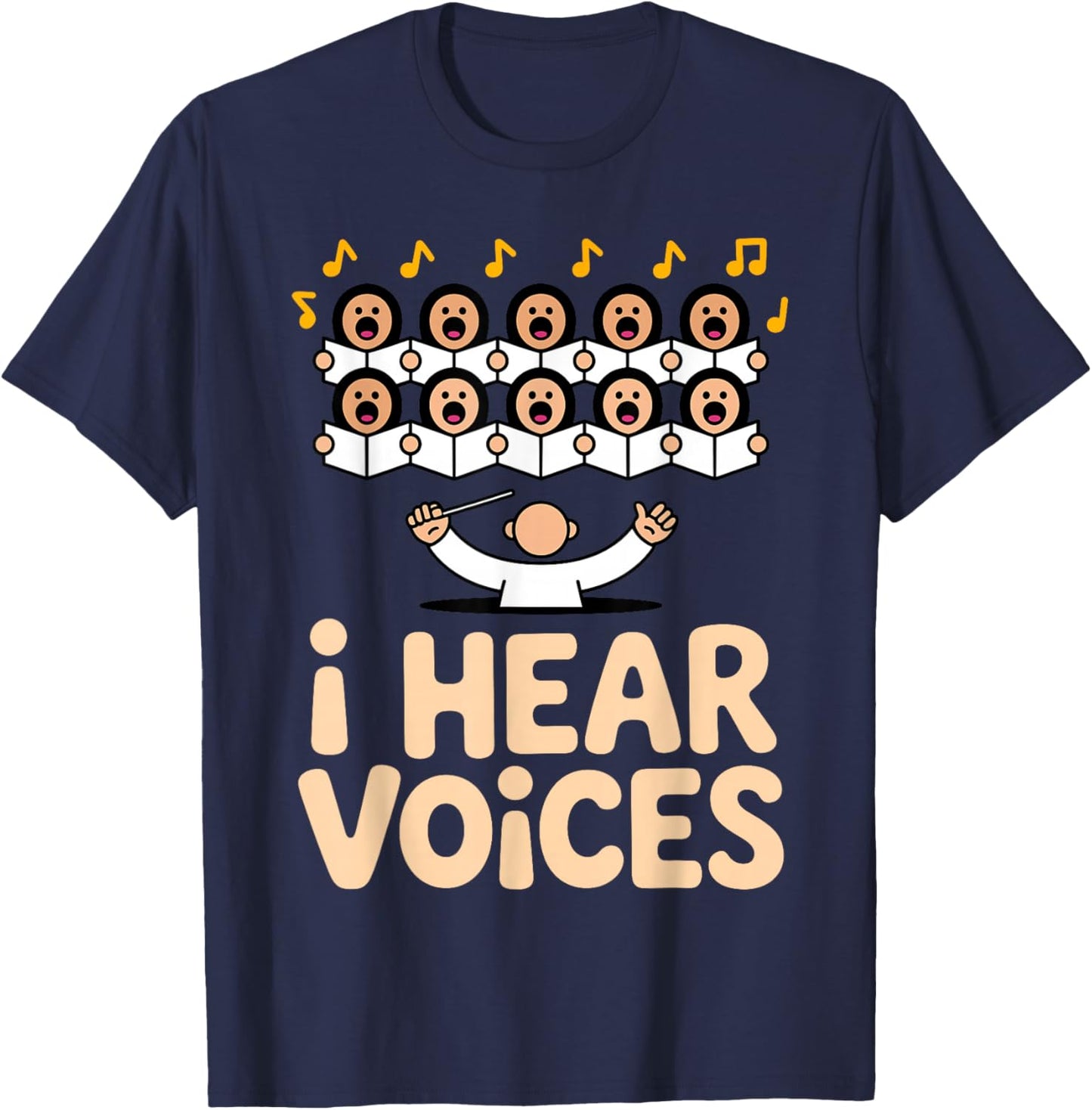 Choir Art Women Choir Teacher Choir Director Choir T-Shirt - T-Shirt | Navy